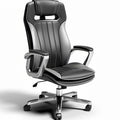 **Ergonomic Leather Office Chair with Adjustable Features**