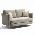 **Modern Minimalist Sofa with Decorative Cushion**